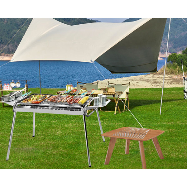 APARTMENTS 32.2'' W Portable Charcoal Grill Wayfair